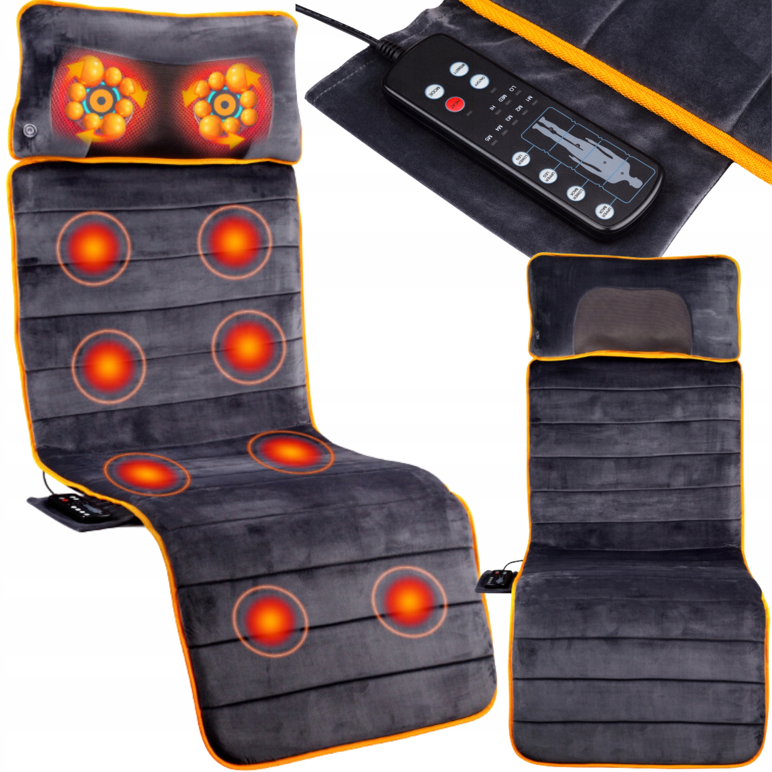 Mata Masująca Do Masażu Masażer Grzanie Poduszka Shiatsu 2w1 Medivon Nova