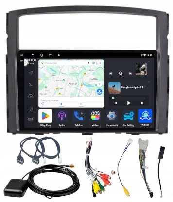 Rádio Navigácia Carplay Mitsubishi Pajero 2006-2014 Wifi Android 4GB 64GB