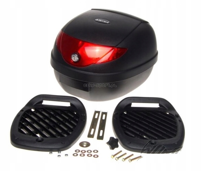 Kufer bagażowy rowerowy sakwa Na Bagażnik 24L zamykany na klucz