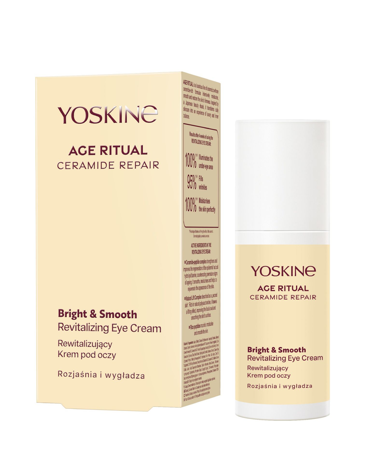 Yoskine Age Ritual Revitalizační Oční Krém Rozjasňuje A Vyhlazuje 30 ML