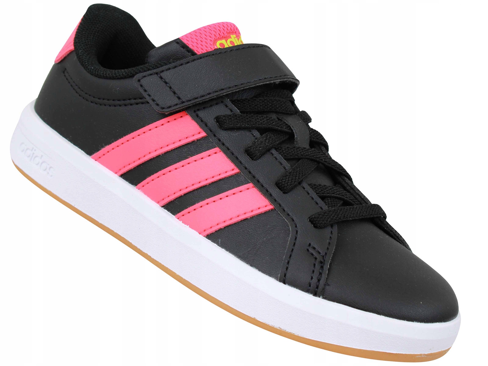 Adidas Grand Court JP9372 Buty Trampki Dziecięce Na Rzep Gumki