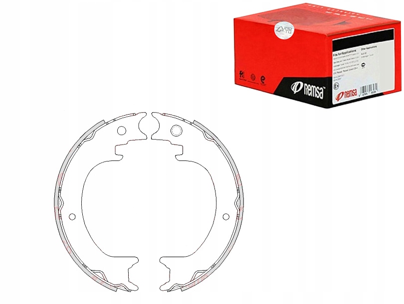 Szczęki hamulcowe 30X210 [MM] Producent części Remsa