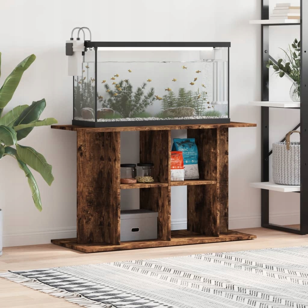 Levně Stojan na akvárium kouřový dub 100x40x60 cm kompozitní dřevo