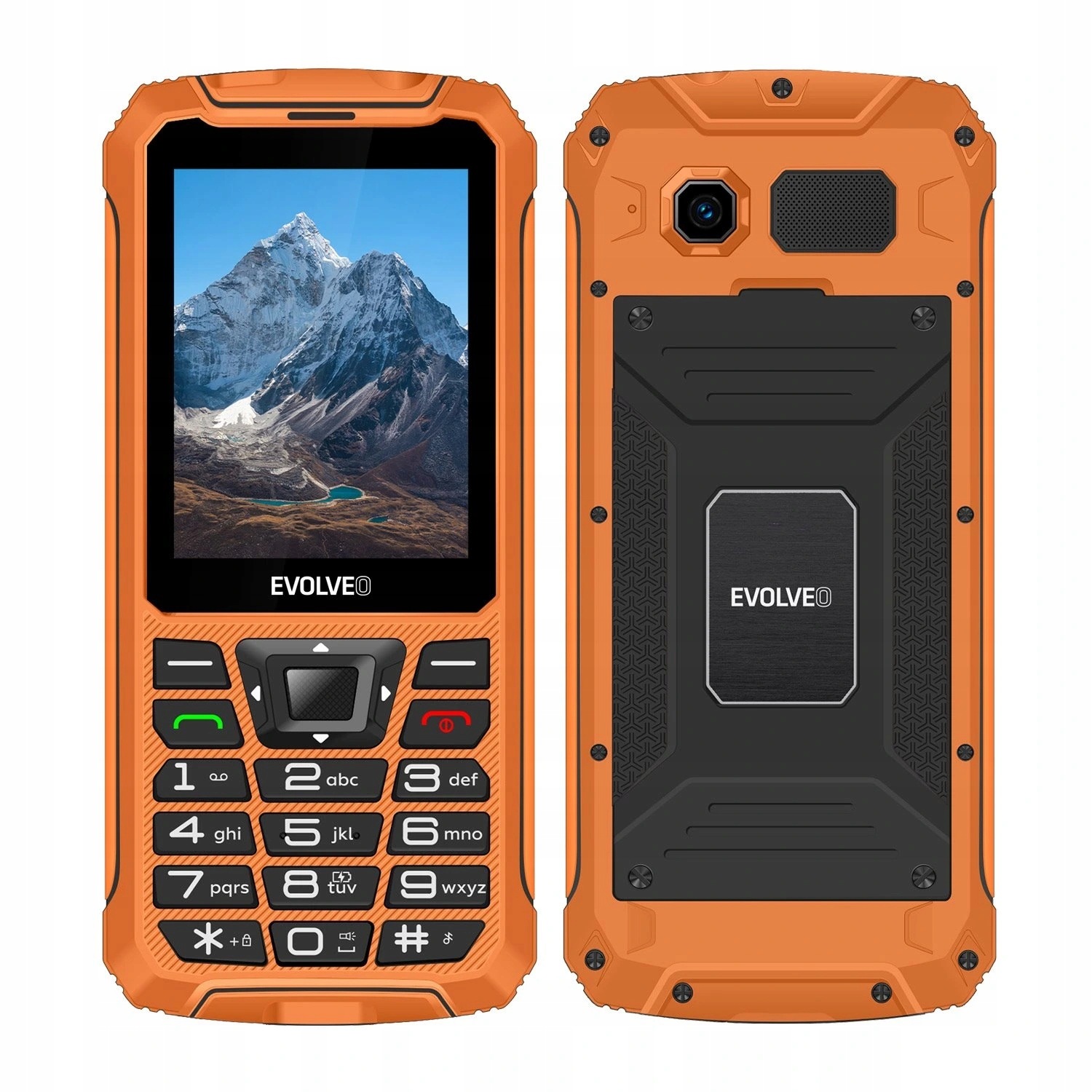 Evolveo StrongPhone Z6, vodotesný odolný Dual Sim telefón, oranžový
