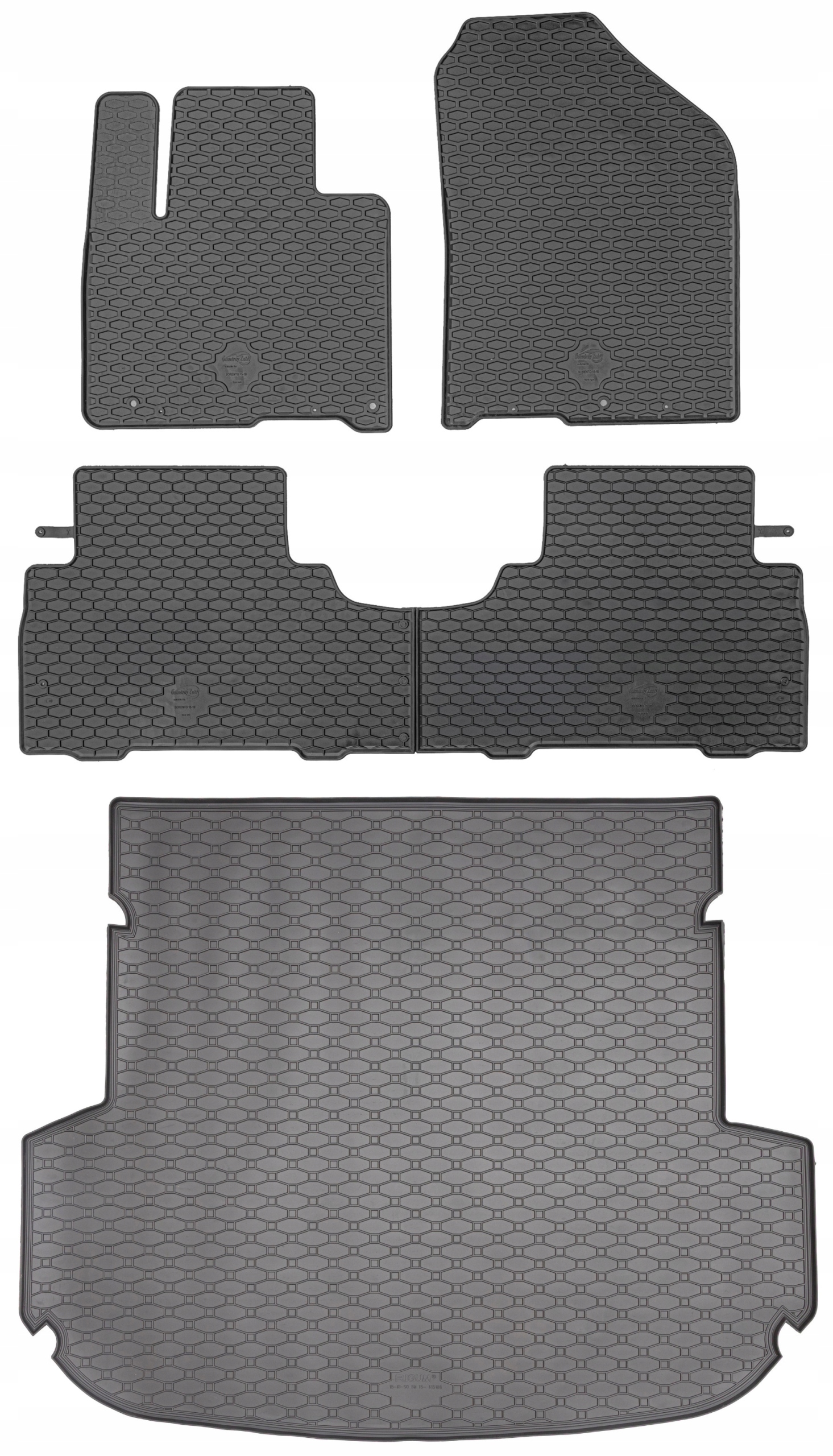 Kia Sorento III Suv 2015-2020 Sada Koberce batožinový priestor