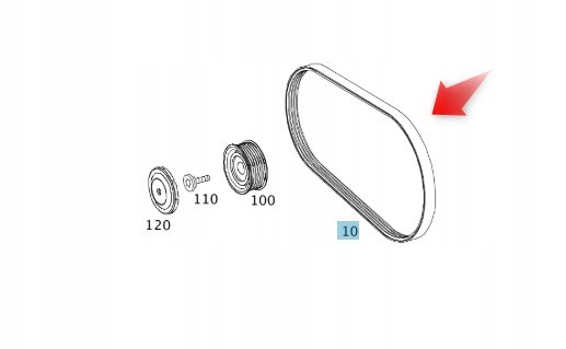 Klínový Řemen Příslušenství Mercedes Oe A0029934296 64