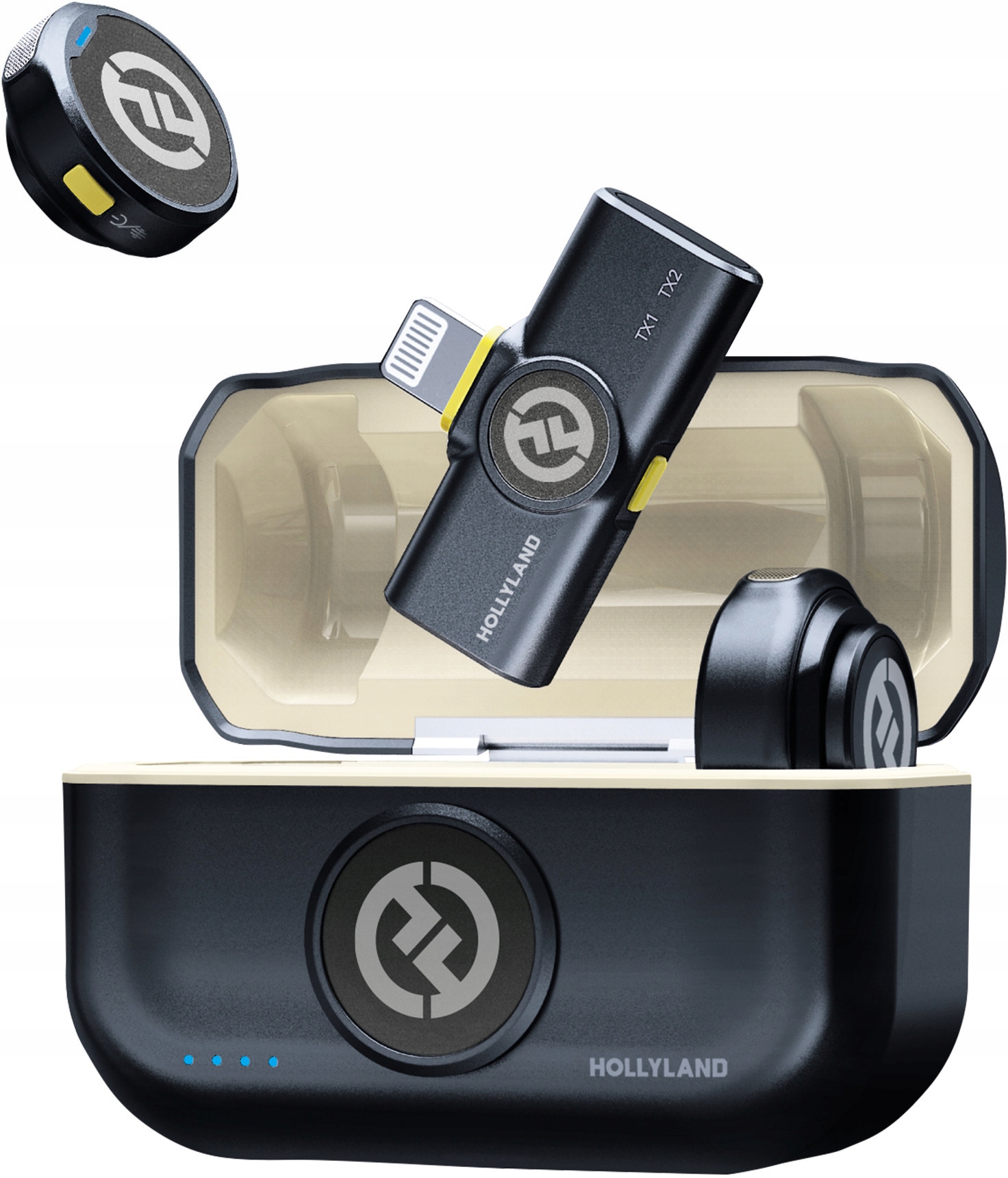 System bezprzewodowy Hollyland Lark M2 Lightning Grafitowy Pojemnościowy