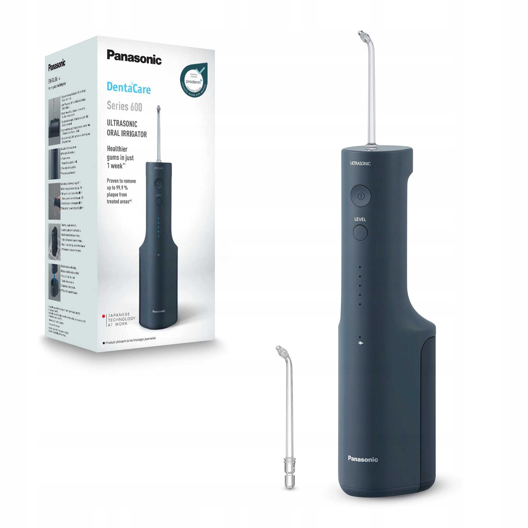 PANASONIC Seria 600 Irygator Ultradźwiękowy Bezprzewodowy 200ml IPX7 Navy