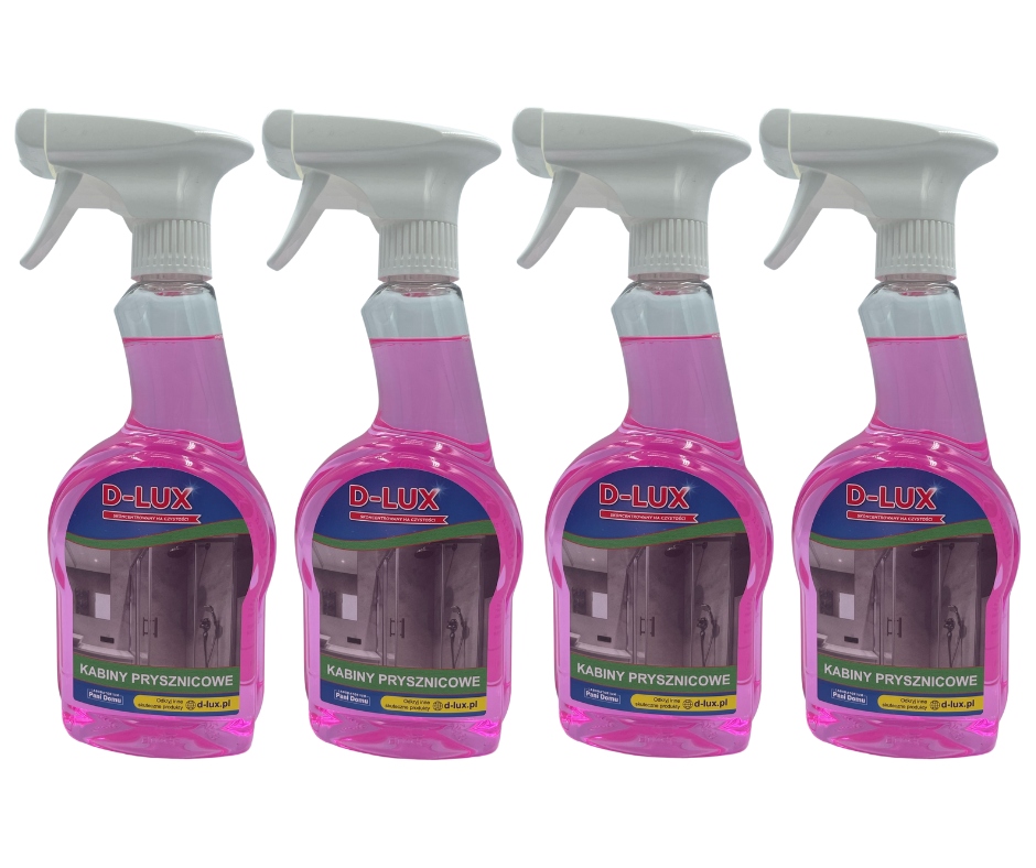 Levně D-lux Sprchové kouty 500 ml Sada 4 lahví