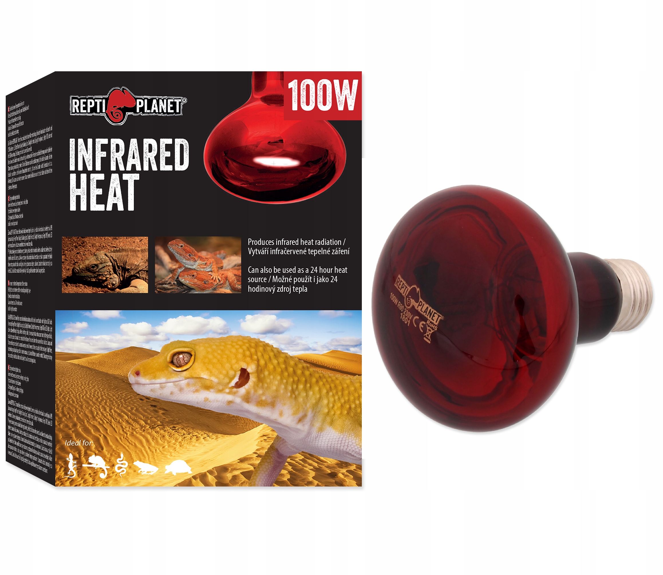 

Repti Planet Infrared Heat Żarówka Grzewcza 100W