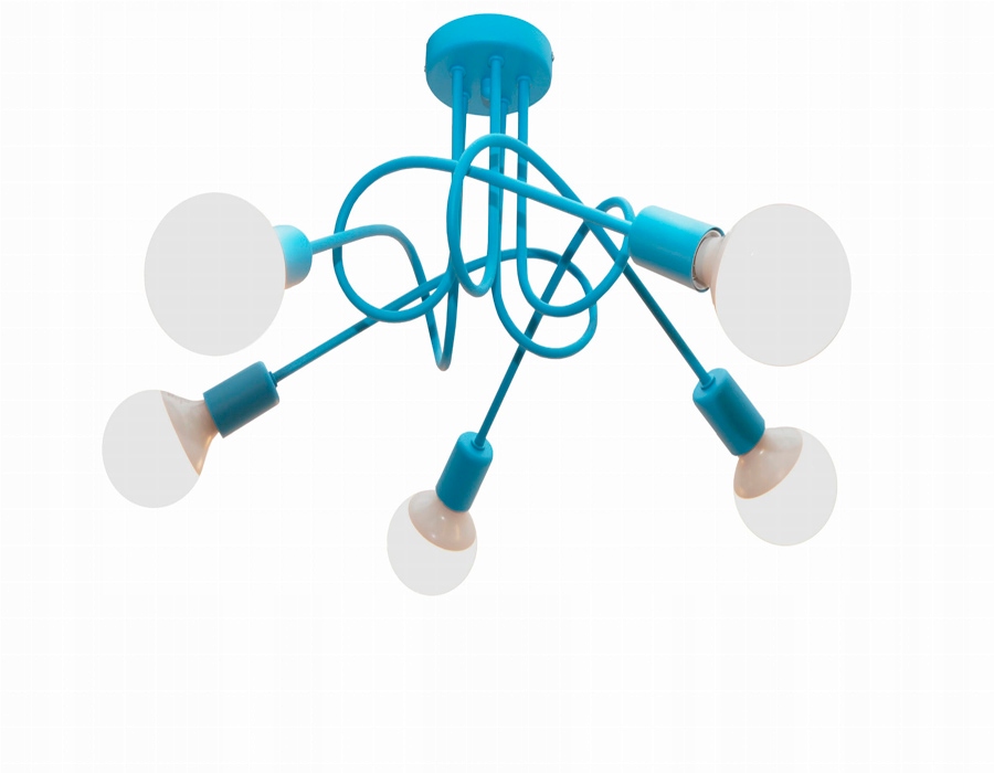 LAMPA WISZĄCA DZIECKO SUFITOWA ŻYRANDOL PLAFON 5 PUNKTOWA ! EAN (GTIN) 5902335918355