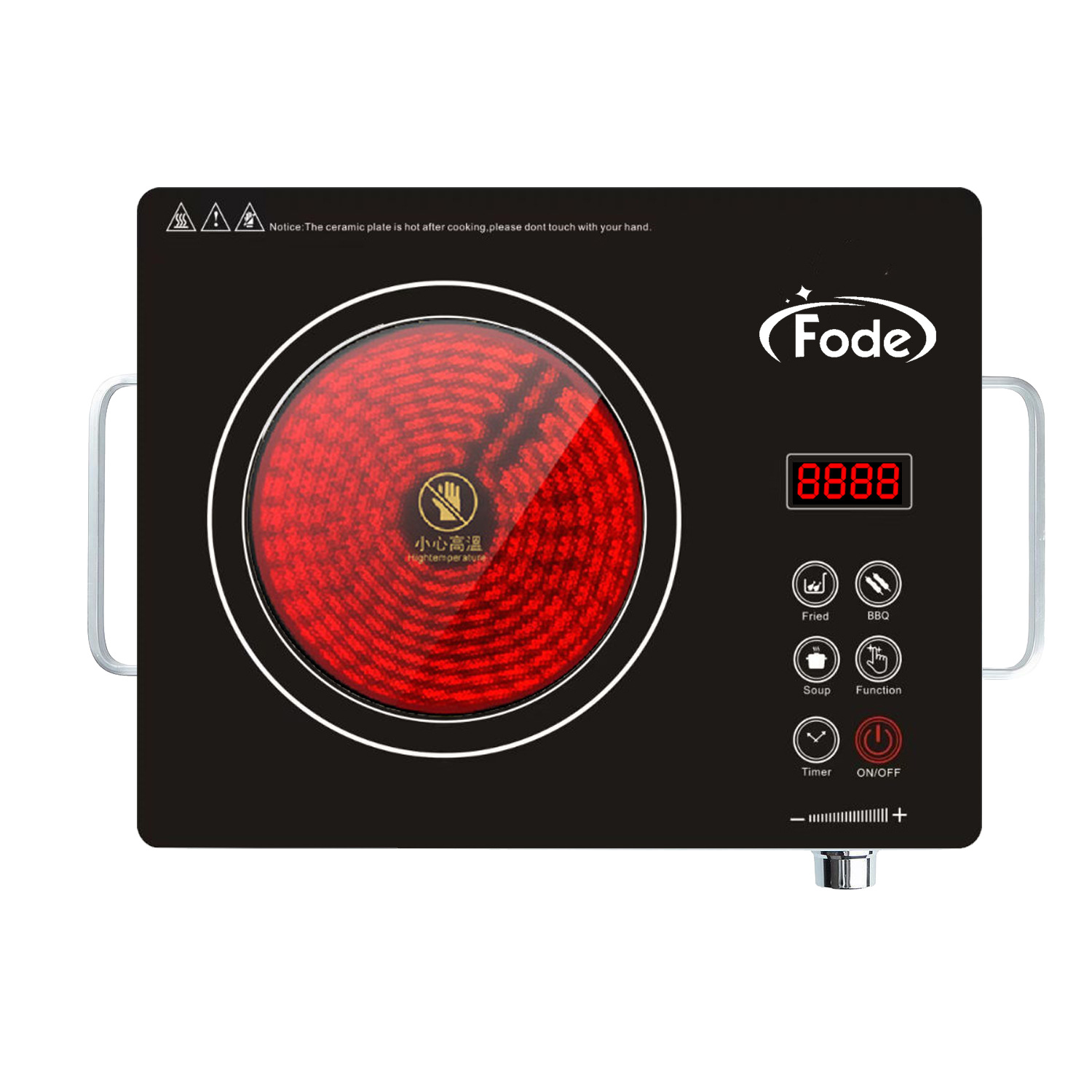 Kuchenka Elektryczna Ceramiczna Ultrixe 3500W +8 stopni mocy czarna