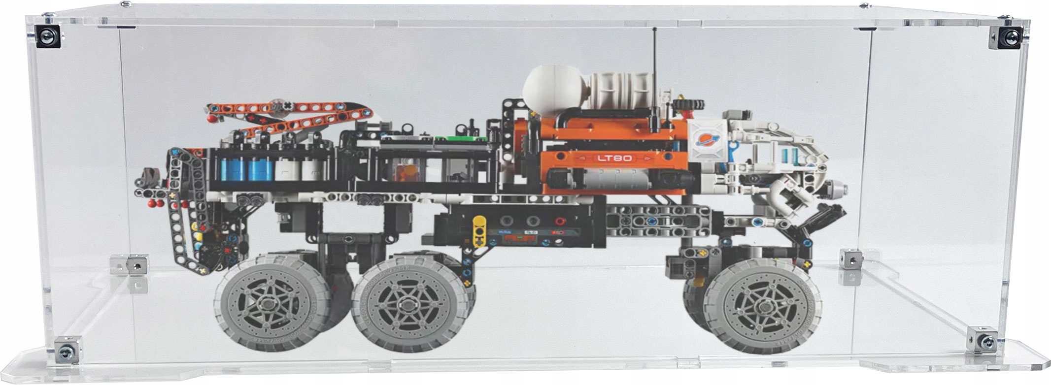 Vitrína s podstavcem Drewlandia pro stavebnici Lego 42180 Marťanské vozítko