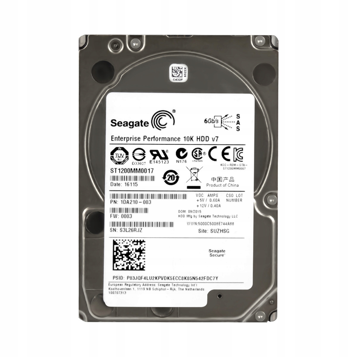 Seagate 1,2 Tb 10K 64 Mb SAS-2 2,5" ST1200MM0017