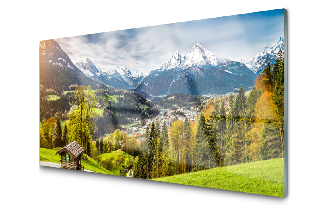 

Panel szklany dekor Płytka Alpy 120x60 + Klej