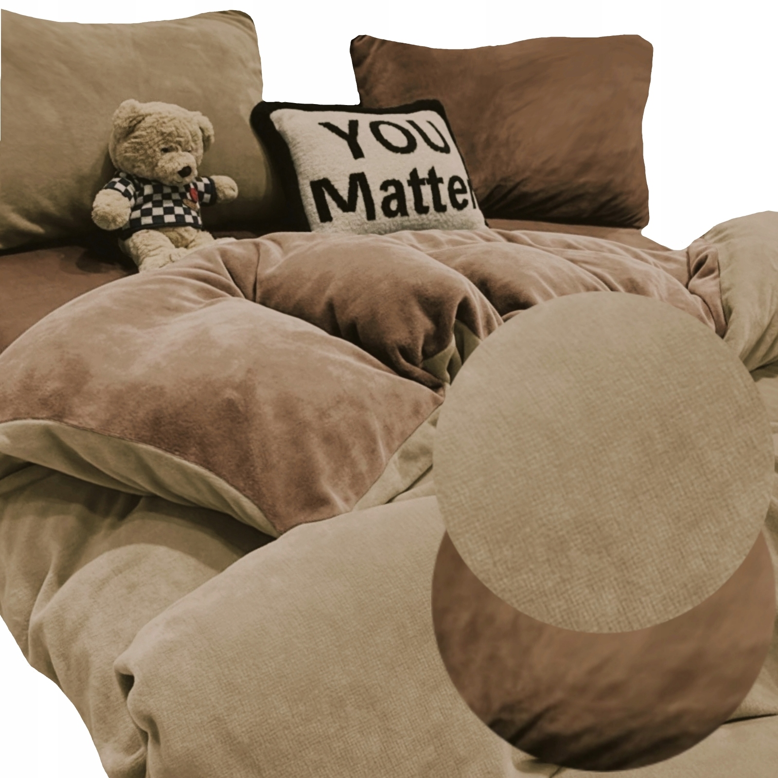 Sada Povlečení 160x200 Nové Vzory Plyš Mikrovlákno Medvídek