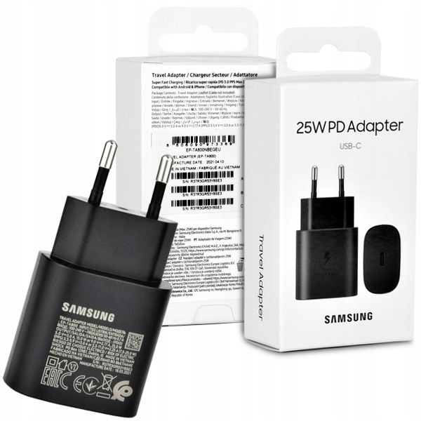 Ładowarka sieciowa SAMSUNG 25W USB C do Galaxy S22 - Sklep, Opinie, Cena w