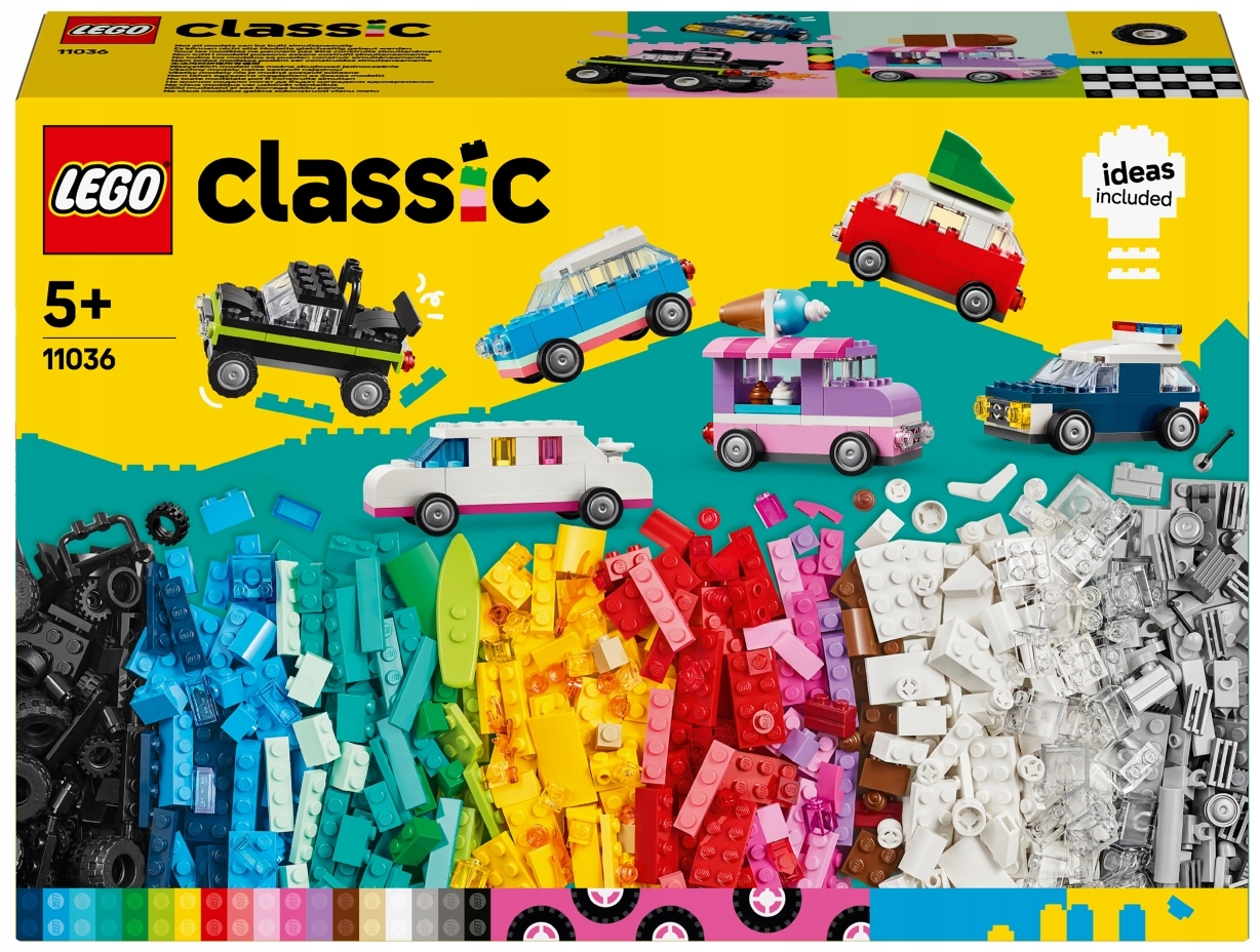 LEGO Classic Kreatywne pojazdy 11036 5+ 900 elementów
