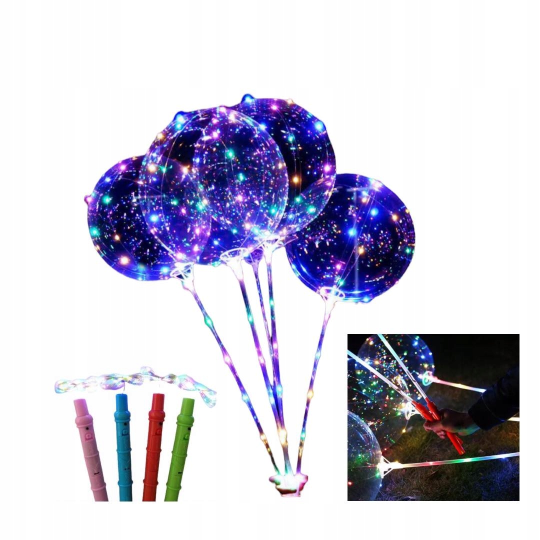 ŚWIECĄCY BALON FOLIOWY LED ŚWIATEŁKA LED DUŻY PRZEZROCZYSTY NA POWIETRZE Nazwa Balon led