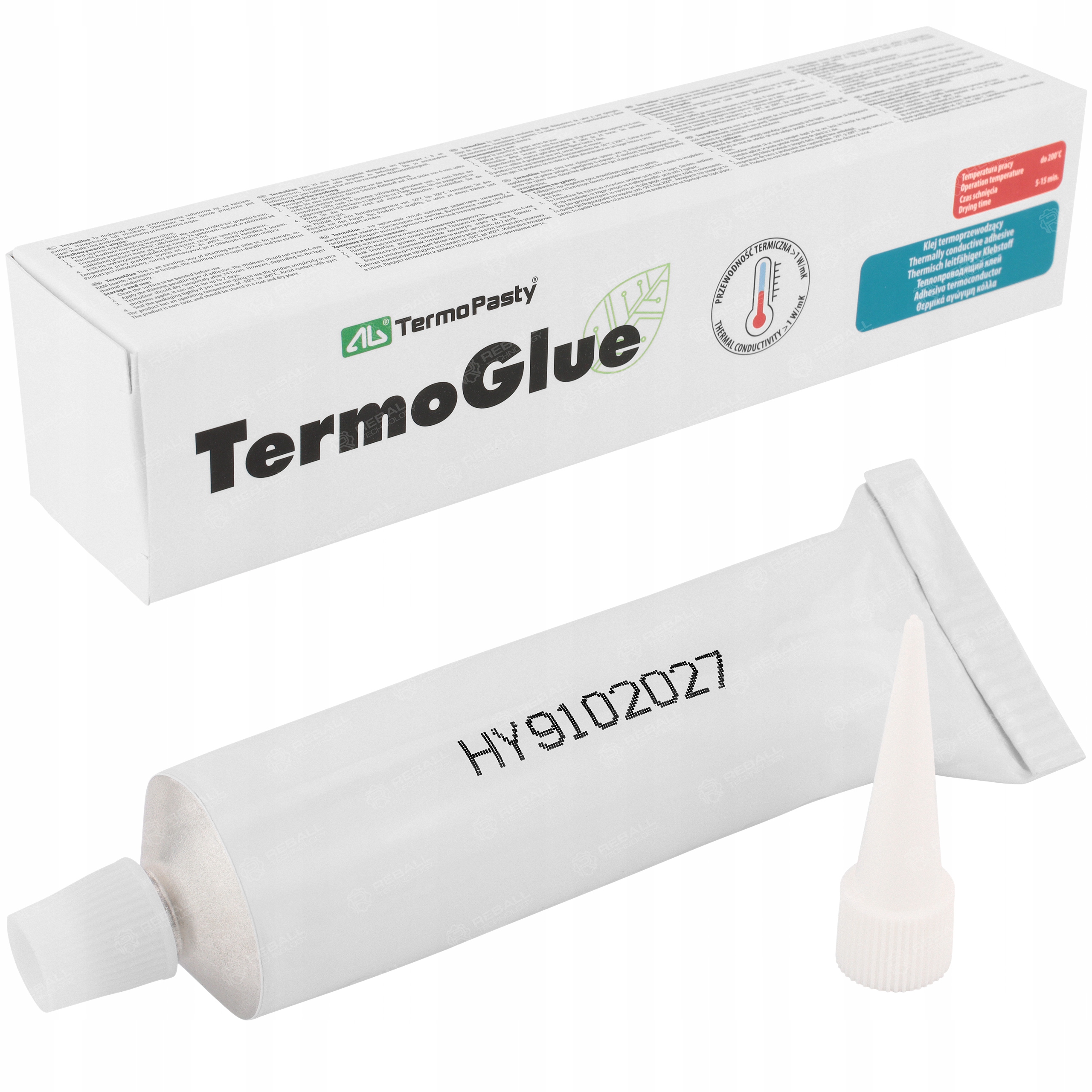 Termovodivé Lepidlo Diody Led Lišty Radiátory Silná Velká Tuba 120 g