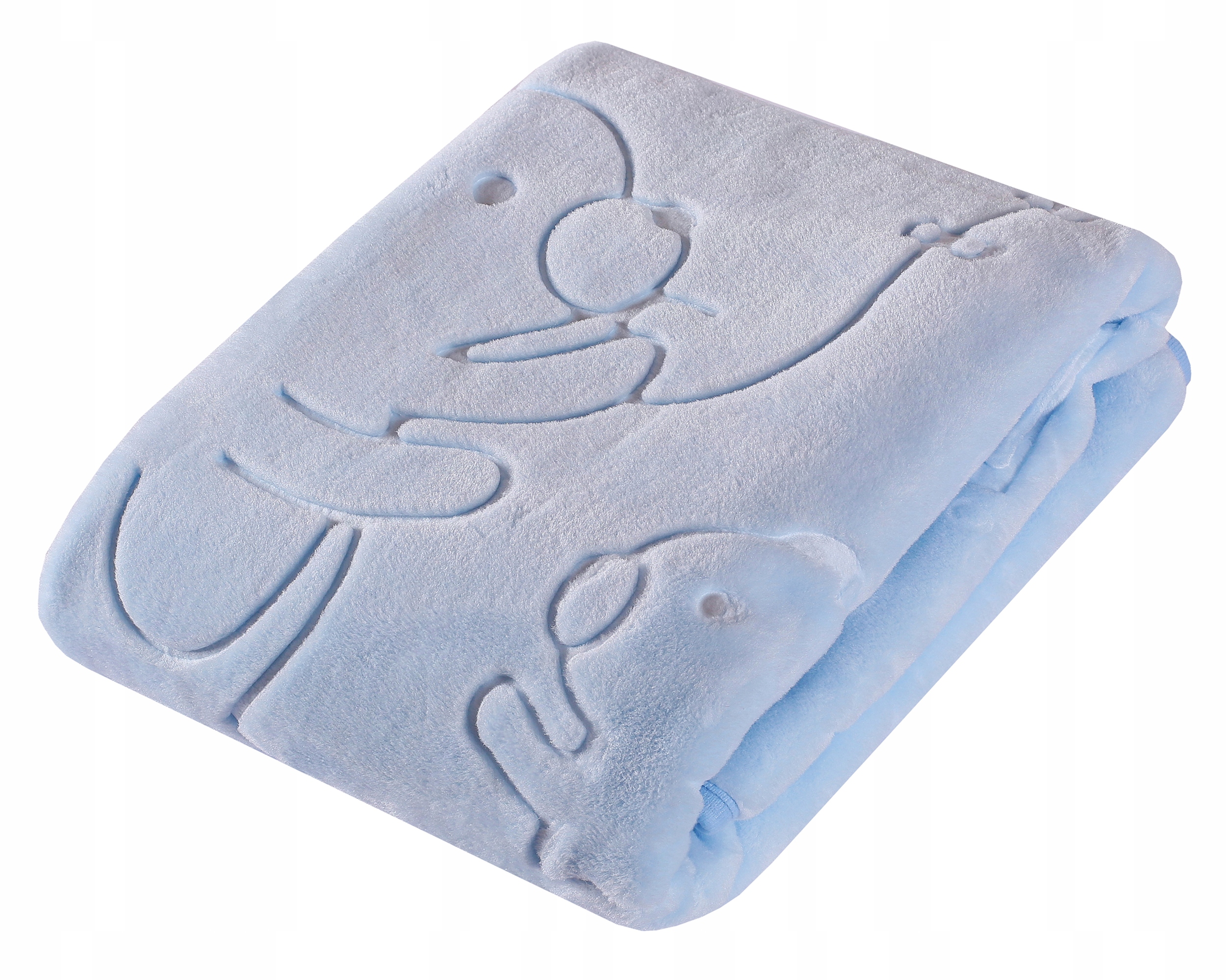 

EasyCare Kocyk akrylowy tłoczony nieb. Miś 80x110
