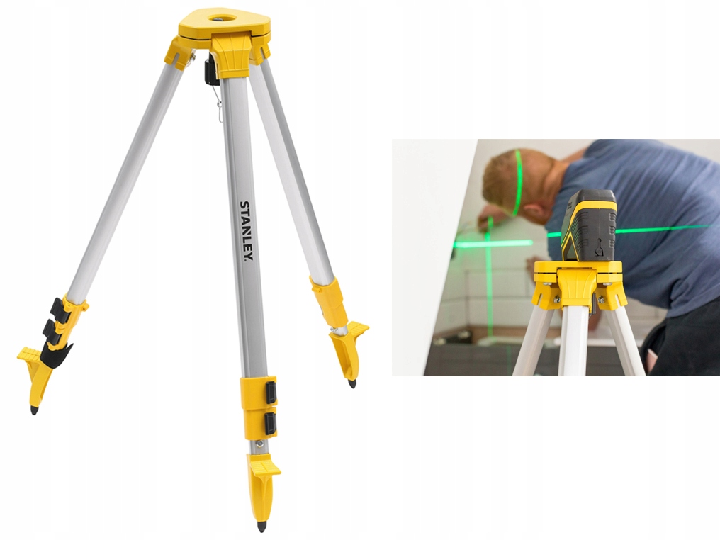 STANLEY 77-625 statyw budowlany aluminium 75-153cm 5/8"