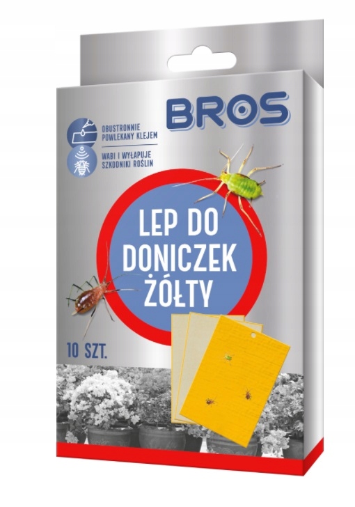

Bros Lep Do Doniczek Żółty op.10szt Na Szkodniki