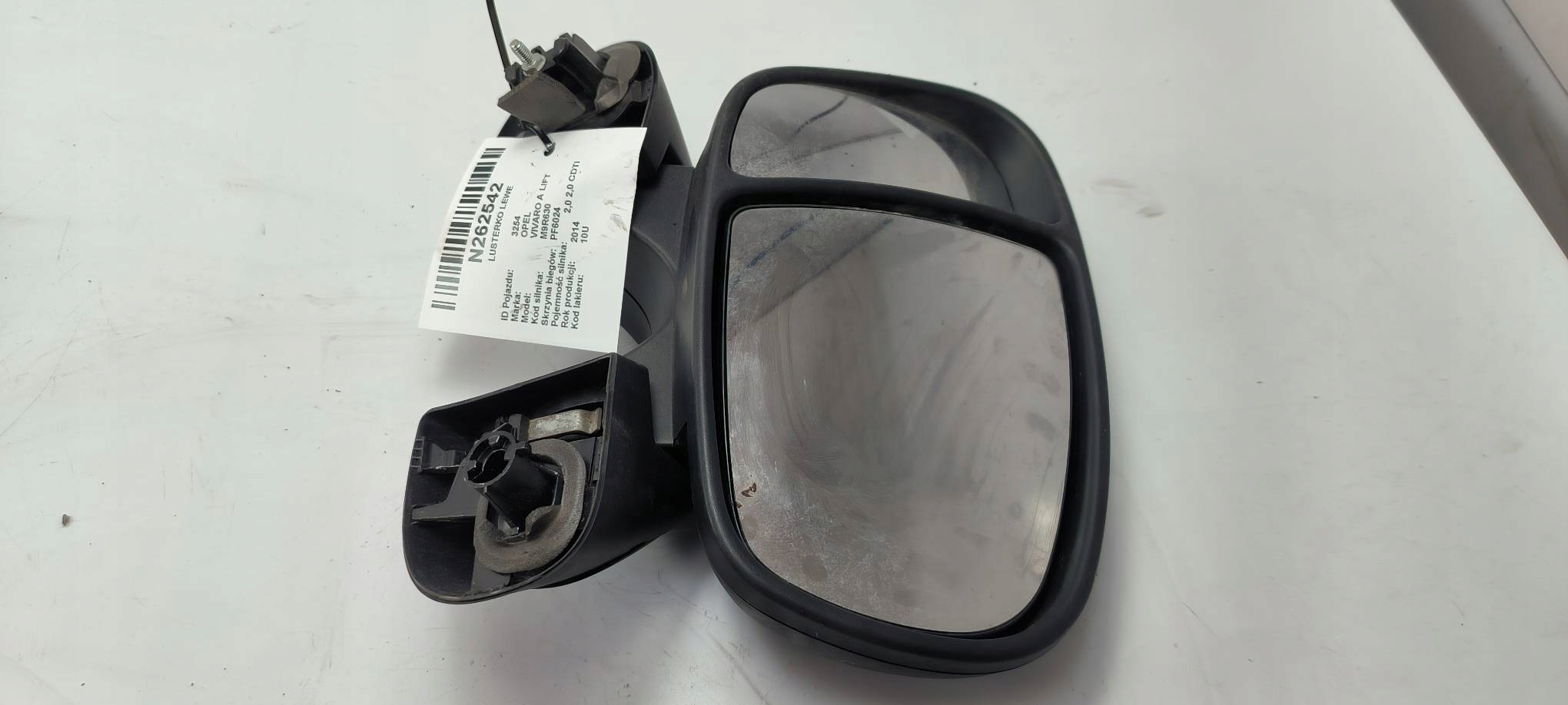 mirror left black, OPEL VIVARO A LIFT