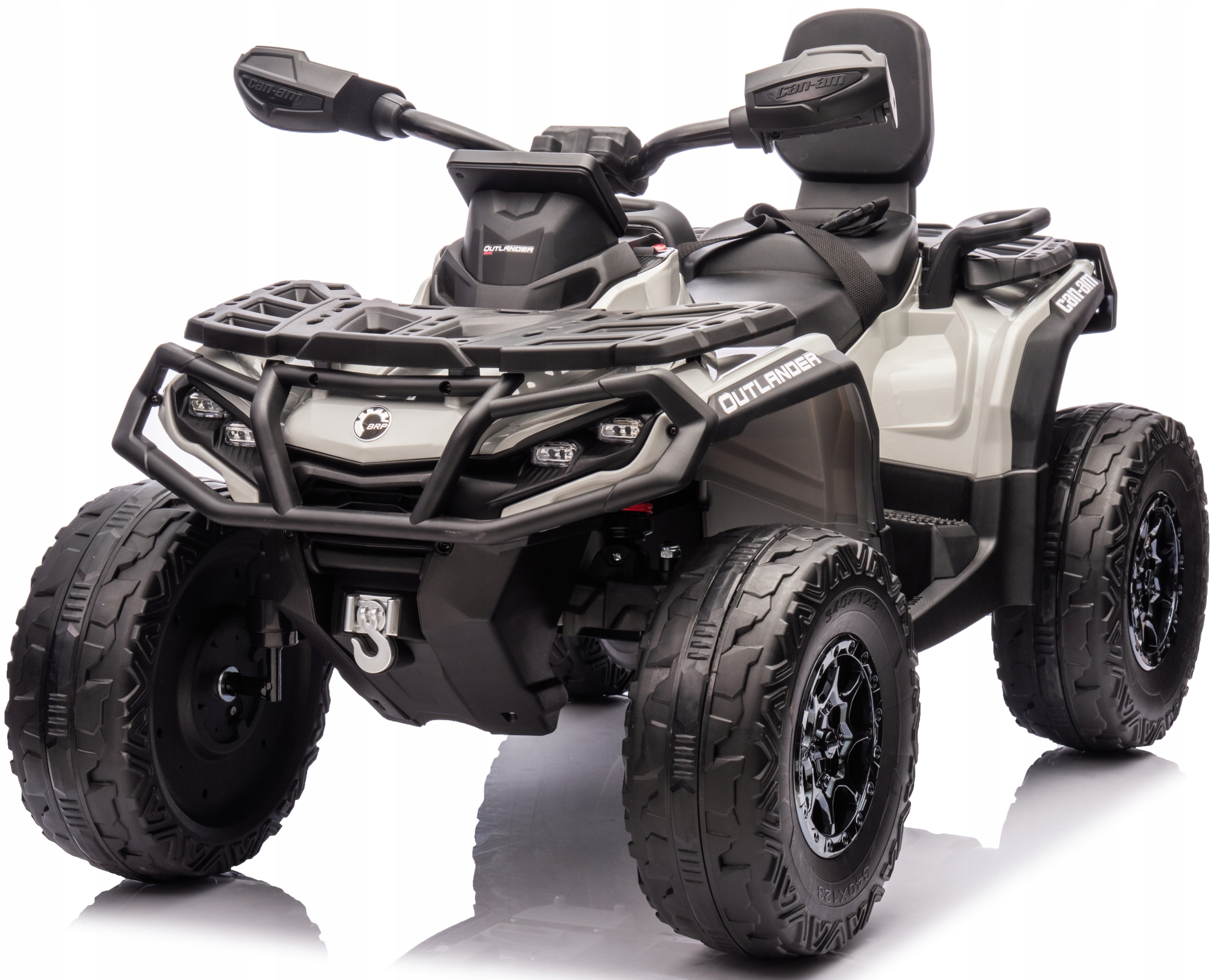 Quad Can-Am Outlander Atv na akumulator 4x4 Skóra Miękkie Koła Eva 24V 800W