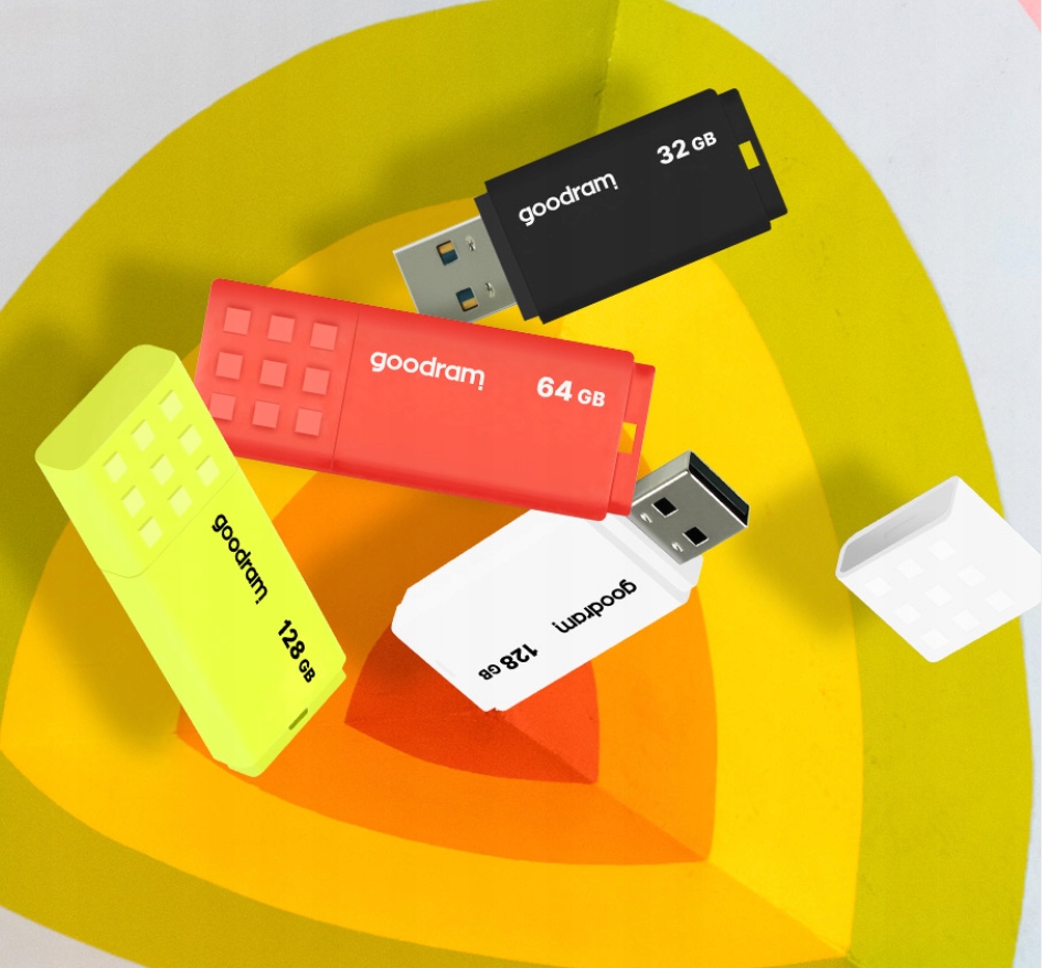 Pendrive GOODRAM UME3 128GB USB 3.2 pomarańczowy Maksymalna prędkość zapisu 20 MB/s