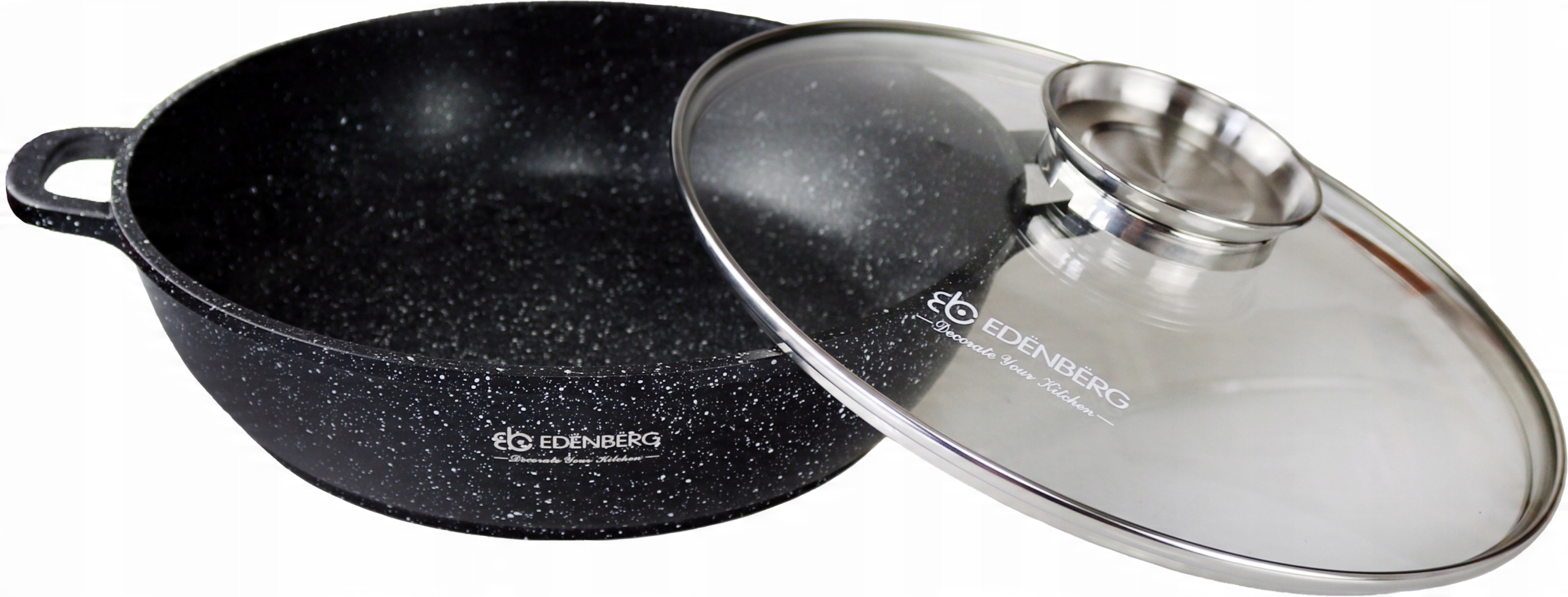 

Niski Garnek 3.7L Marmur Aroma Knob 28cm Edenberg