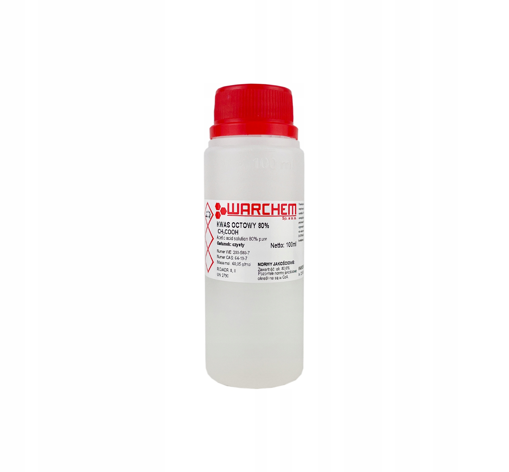 

Kwas Octowy 80% czysty op.100ml Warchem
