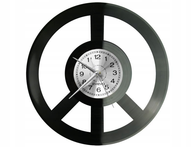 Peace And Love Symbol Pacifismu Nástěnné Hodiny Vinylová Deska Dárek