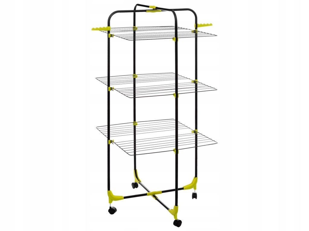 Levně Sušák na prádlo Mojave, 3 úrovně, na kolečkách, 30 m do sušení