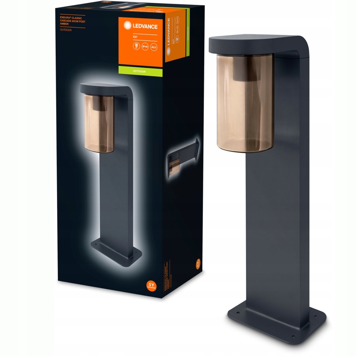 Zahradní Led lampa Stojící Venkovní Ozdobný sloupek E27 50cm IP44 Ledvance