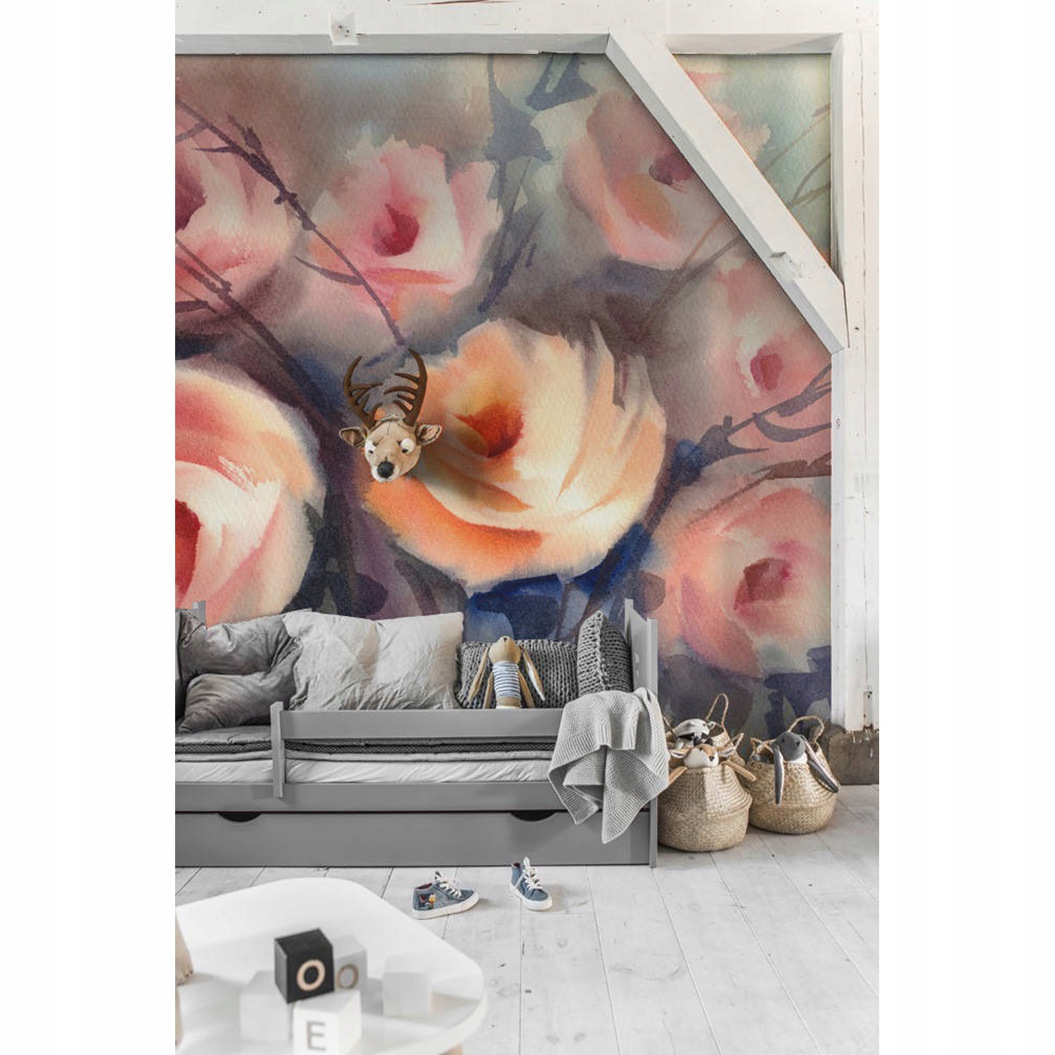 

Tapeta ścienna Bukiet pomarańczowych róż 290x290cm