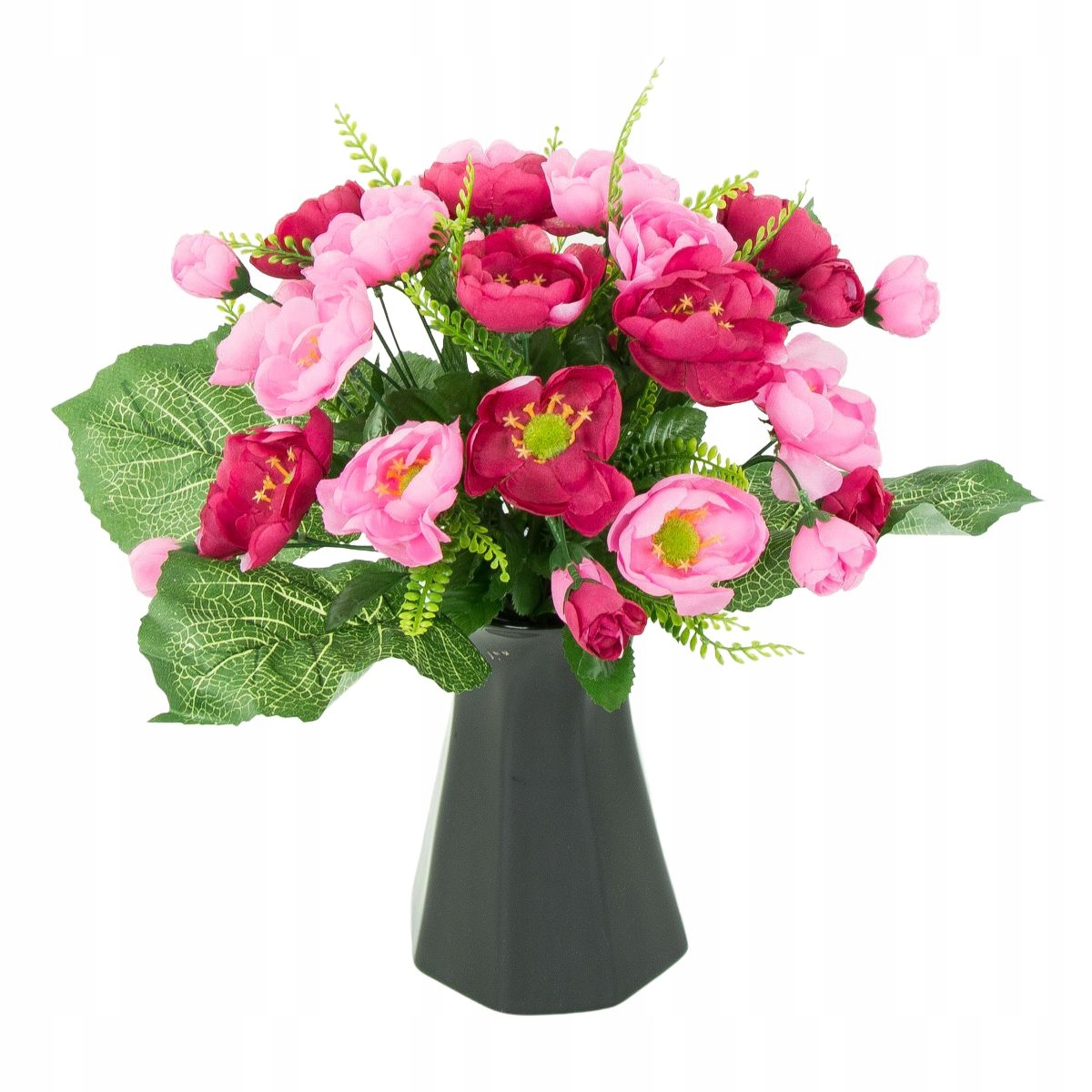 Anemon Bordowo-Różowy Bukiet Do Wazonu