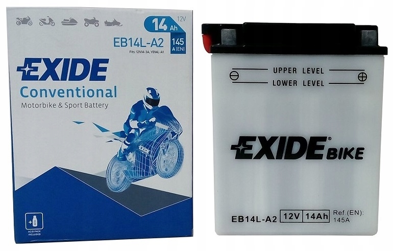 EB14L-A2 - Аккумулятор Exide Bike CONVENTIONAL YB14L-A2 12V