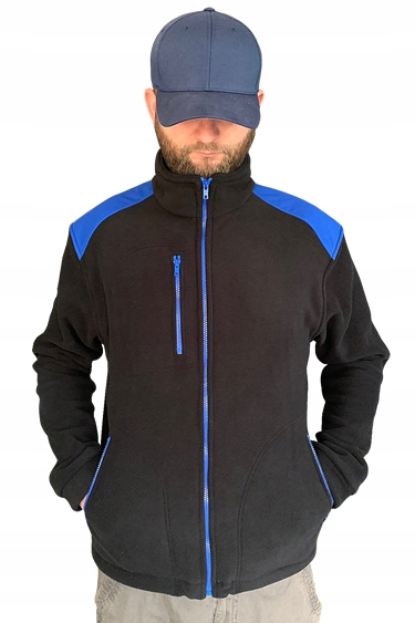 POLAR GRUBY BLUZA POLAROWA CZARNO-NIEBIESKA S Rozmiar S