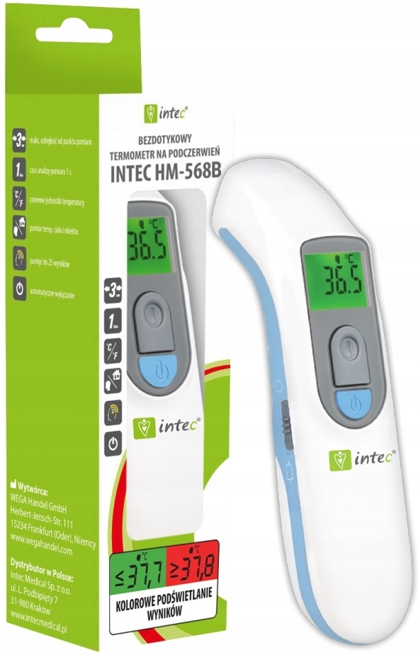 MAS24 TERMOMETR BEZDOTYKOWY INTEC HM 568B