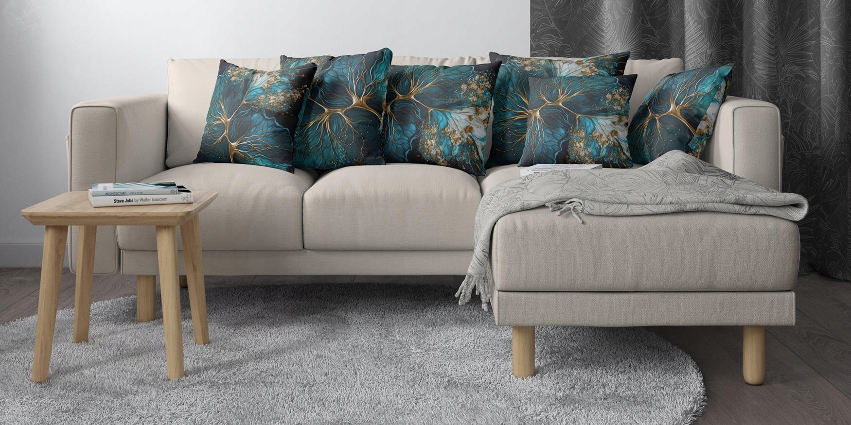 POSZEWKA NA PODUSZKĘ DEKORACYJNA 45x45 JASIEK 146 Długość 45 cm