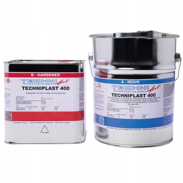 Techniplast 400 Bezbarvá epoxidová pryskyřice pro konstrukční podlahy 7,5 kg