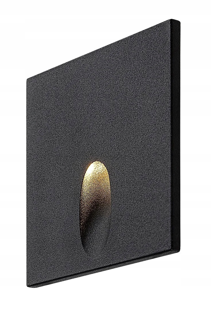 Schodiskové svietidlo čierna štvorcová teplá Led farba 3W Boven Rabalux