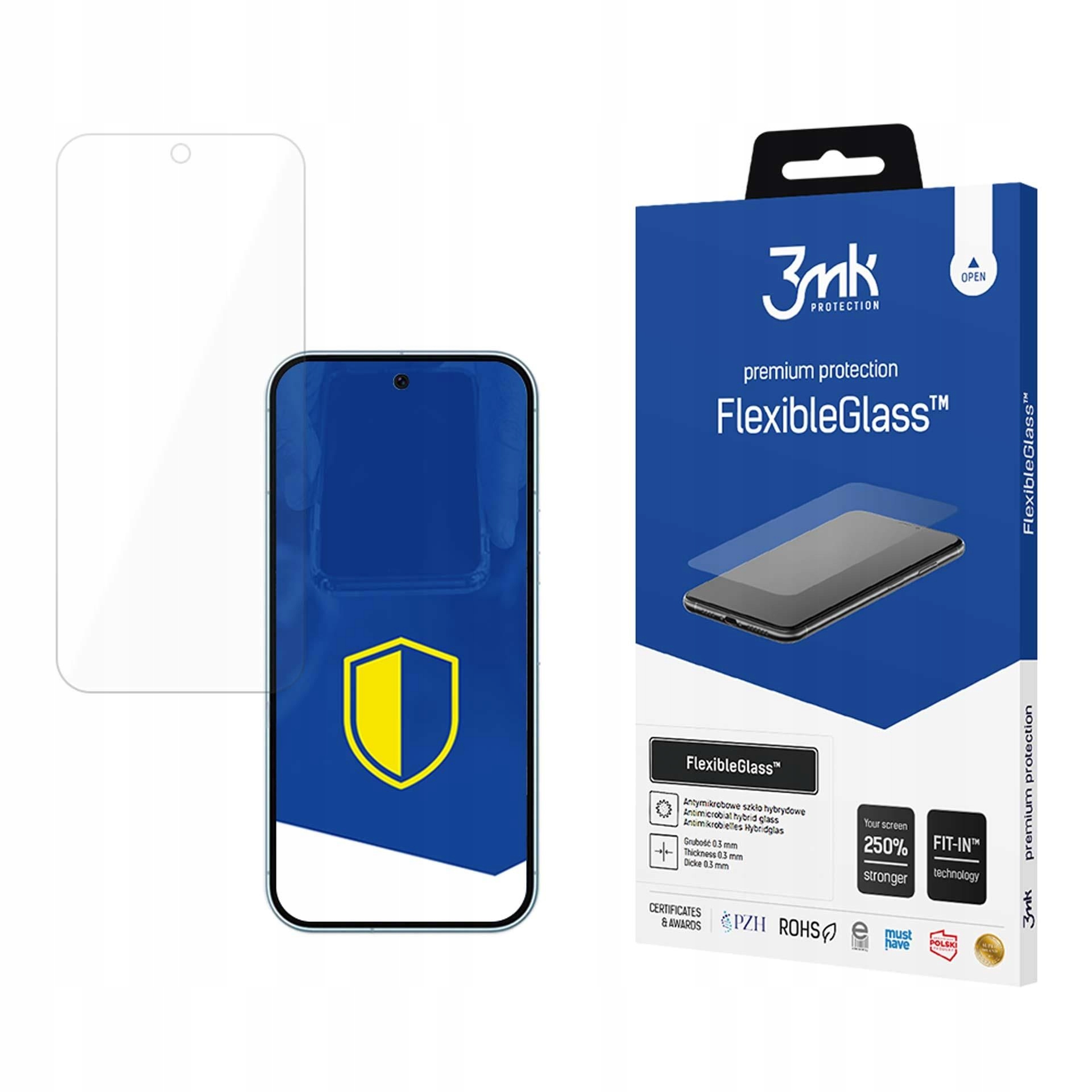Szkło hybrydowe na ekran do Google Pixel 9/ 9 Pro 3mk FlexibleGlass