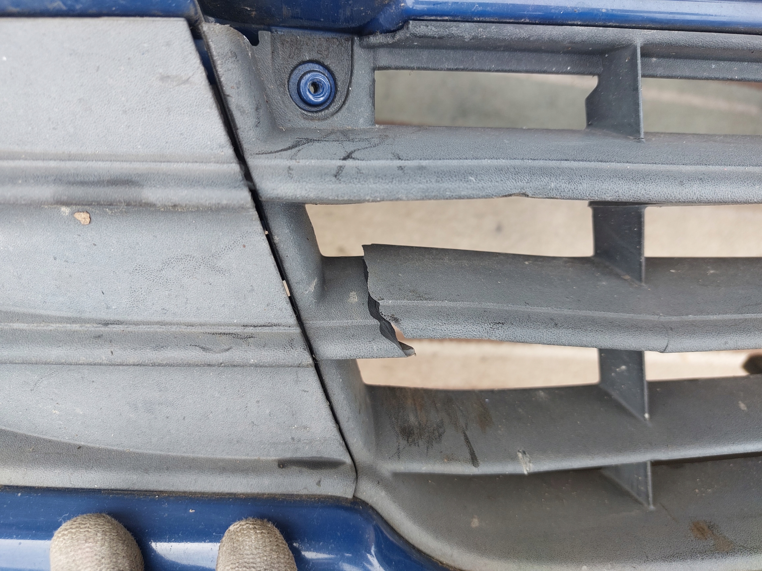 bumper front VW TOURAN and 1T0 FL LIFT 2007-2010 blue