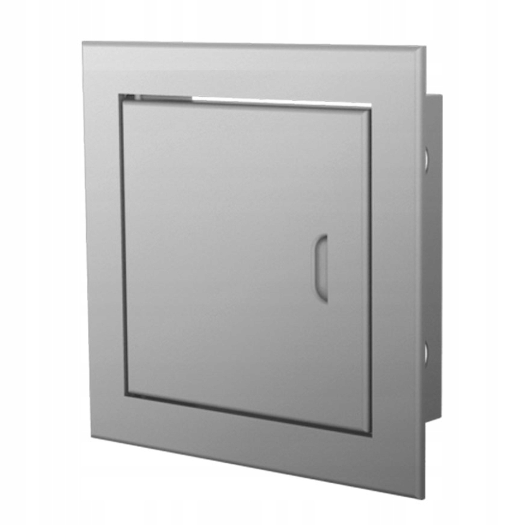 Revizní dvířka Dospel Magnat 150x200 mm s magnetickým zámkem, stříbrná