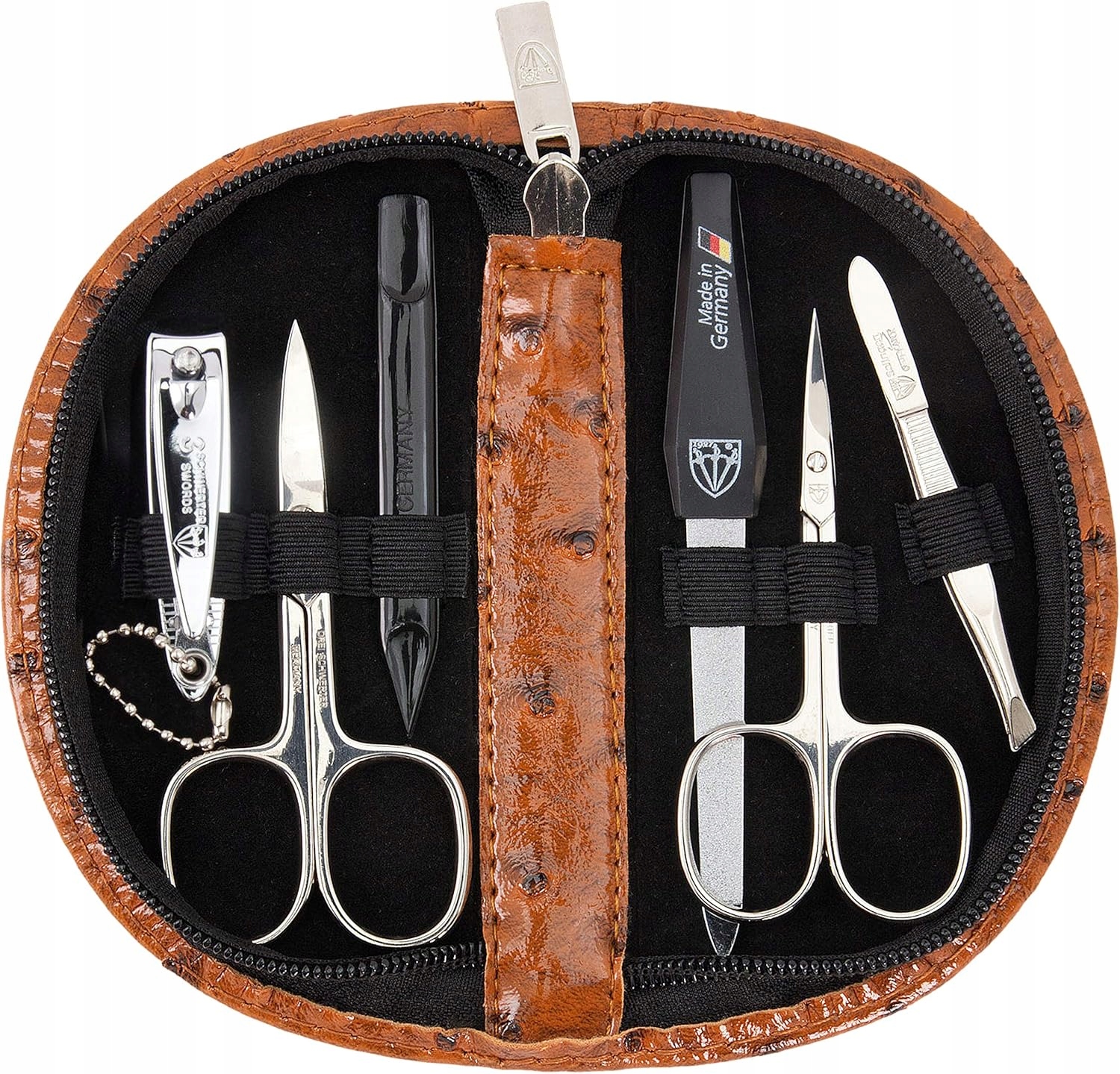 Drei Schwerter Sada na manikúru a pedikúru „Pescara“ 6 kusů pouzdro