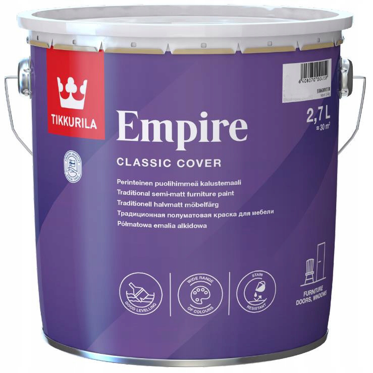Tikkurila Empire Barva Na Nábytek 2,7L Základna C Pouze Pro Barvení!