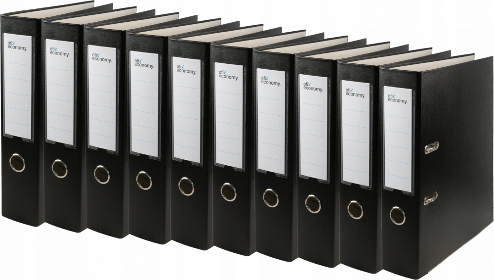 

10 x Segregator Biurowy A4 75mm Szeroki Okuty