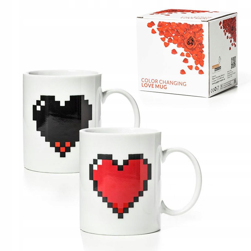

Magiczny Kubek Pikselowe Serce Do Kawy